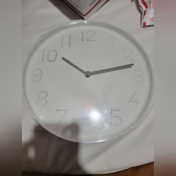 IKEA Clock TROMMA Wall White Analog Neutral NWT - Picture 7 of 7